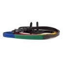 English Leather Rainbow Rubber Reins - Clearance